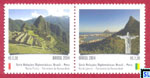 2014 Brazil Stamps - UNESCO World Heritage, Joint issue with Peru