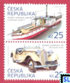 2014 Czech Republic Stamps - Historical Vehicles, Passenger Paddle Steamer 'The Franz Joseph I' and Z4 car