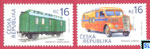 2017 Czech Republic Stamps - Historical Vehicles, Railroad Mail Car, Post Bus