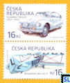 2016 Czech Republic Stamps - Historical Vehicles, Aero A.11 Biplane, Tatra 87 Car
