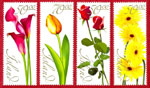 Iceland Stamps - Flowers
