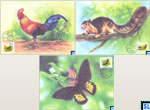 2018 Sri Lanka Stamps Maxicards - Wild Animals