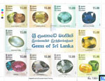 Sri Lanka Stamps Miniature Sheet 2021 - Gems