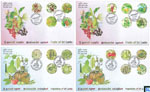 Sri Lanka Stamps 2023 First Day Covers - Fruits and Vegetables