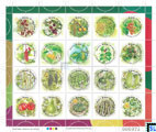 Sri Lanka Stamps 2023 Sheetlet - Fruits and Vegetables, Full Sheet