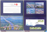 2013 Sri Lanka Stamps Folder - Colombo - Katunayaka Expressway