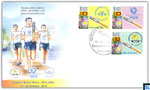2013 Sri Lanka Stamps Special Commemorative Cover - Queens Baton Relay, Commonwealth Games