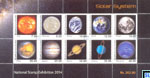2014 Sri Lanka Stamps Miniature Sheet - Solar System, National Stamps Exhibition