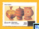 2007 Sri Lanka Surcharge Stamps - Pottery