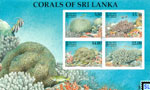 1999 Sri Lanka Stamps Miniature Sheet - Corals