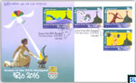 2016 Sri Lanka Stamps First Day Cover - Olympic