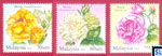 Malaysia Stamps - Roses Set
