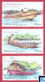 Malaysia Stamps - 2016 River Transportation in Sarawak