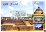 Sri Lanka UNESCO Postcard - Polonnaruwa Ruins Lotus Pond, Lankathilaka Viharaya