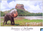 Sri Lanka UNESCO Postcard - Elephant Sigiriya Lake