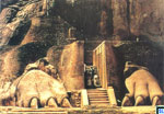 Sri Lanka UNESCO Postcard - Lion Staircase Sigiriya