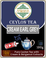 Pure Ceylon Mlesna  Cream Earl Grey Flavored Loose Leaf Black Tea