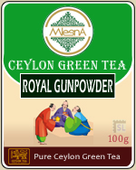 Pure Ceylon Mlesna  Royal Gunpowder Green Tea Loose Leaf Tea