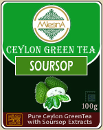 Pure Ceylon Mlesna  Soursop Green Tea Loose Leaf Tea