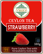 Pure Ceylon Mlesna  Strawberry Flavored Loose Leaf Black Tea