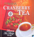 Pure Ceylon Mlesna  Cranberry Foil Enveloped 10 Tea Bags