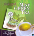 Pure Ceylon Mlesna - Mint Green Tea 10 Bags Foil Enveloped